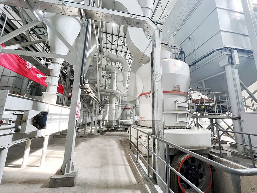 Industrial grinding mill in operation