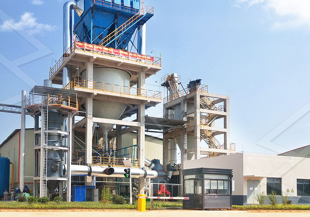Industrial grinding mill for slag processing
