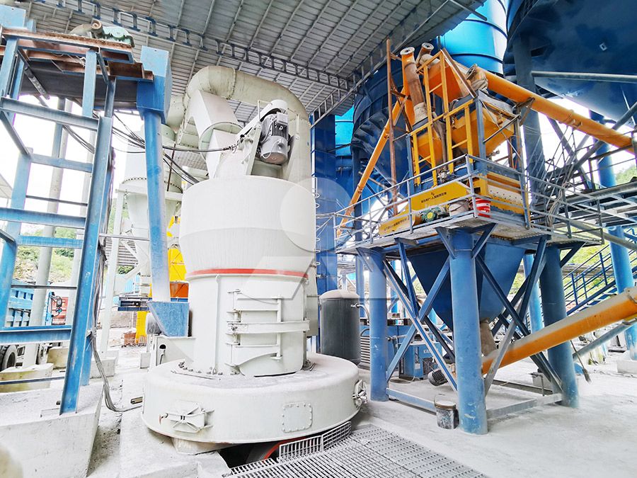 Industrial grinding operation in quarry setting
