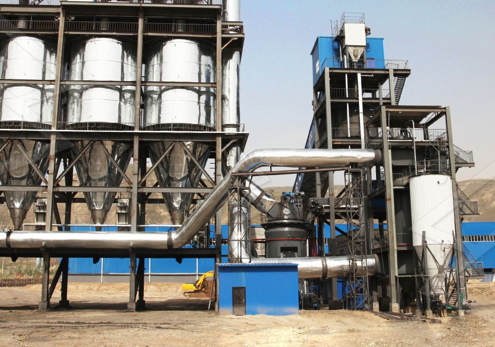 Kaolin grinding process in vertical mill