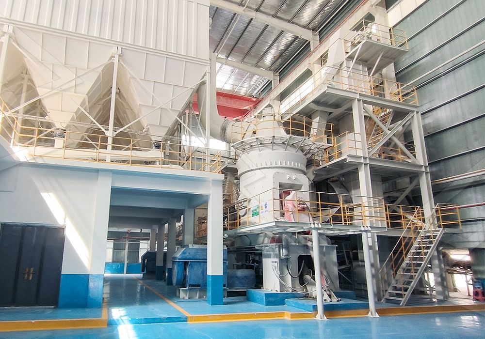 Vertical mill grinding lead zinc ore