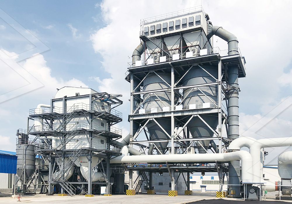 Vertical Slag Grinding Mill in operation