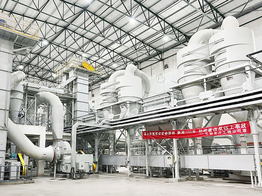 Gypsum powder production line with conveyor and collector