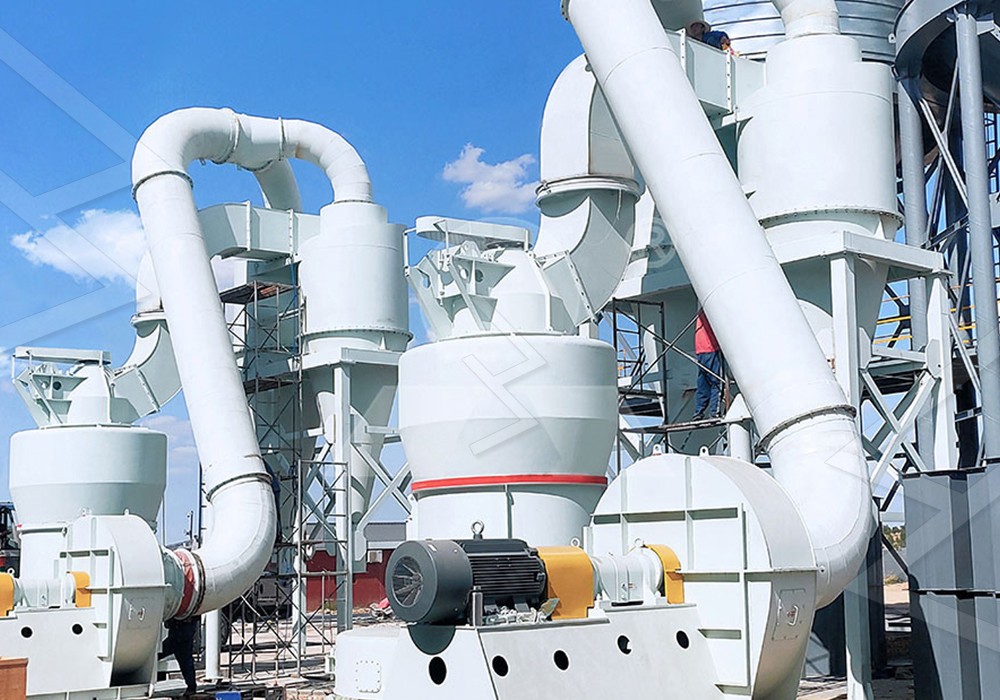 Limestone grinding process in industrial mill