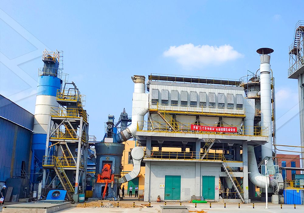 Engineer checking airflow system in vertical grinding mill