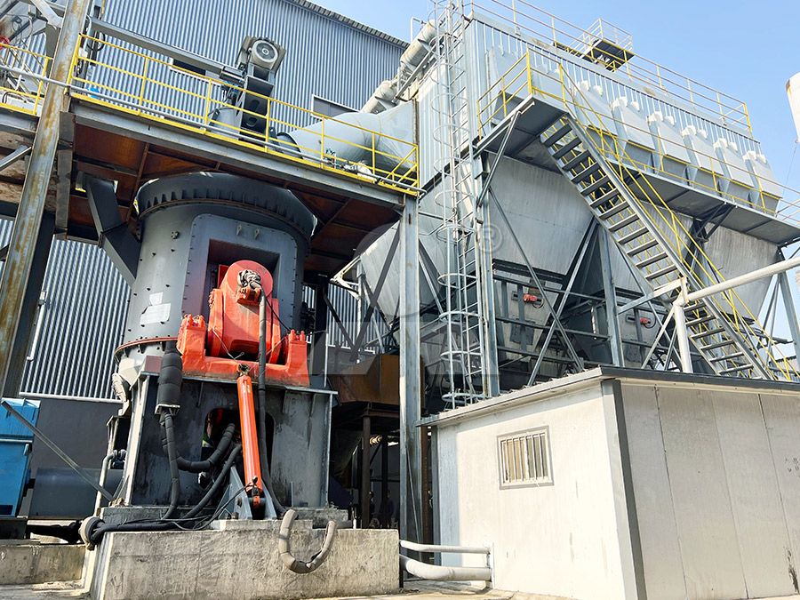 Vertical grinding mill interior with rollers